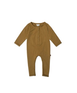 KIDWILD _ henley playsuit (curry)